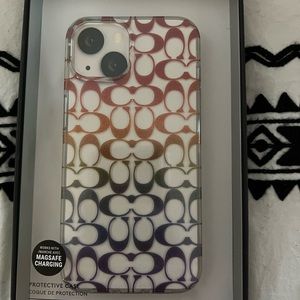 Coach 🌈 signature rainbow C iPhone 13 case